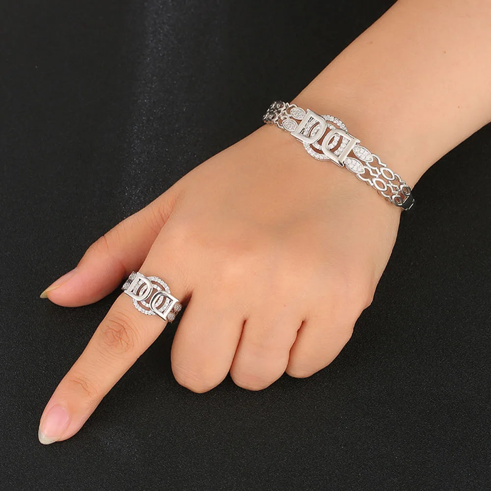 Bangles set with rings