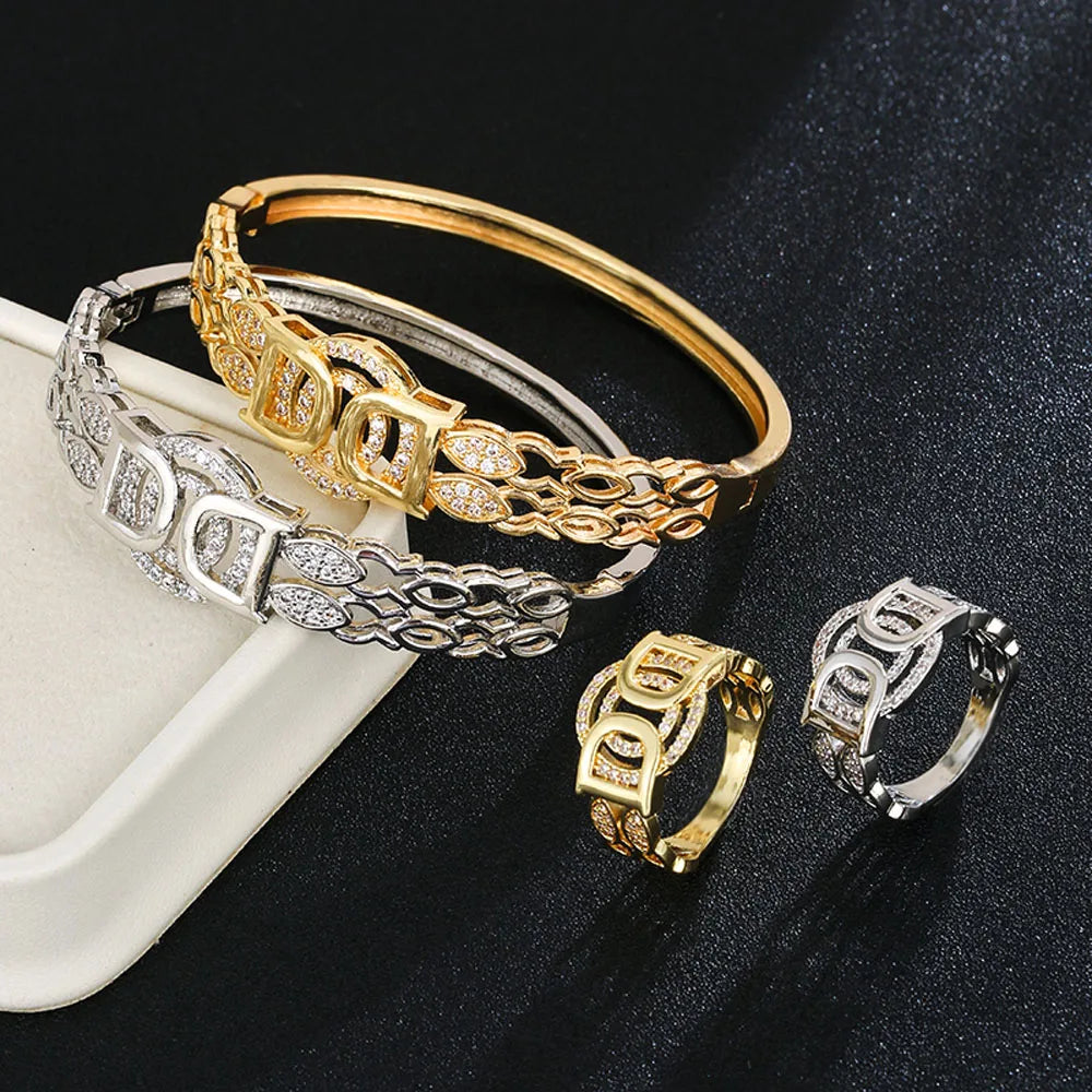 Bangles set with rings