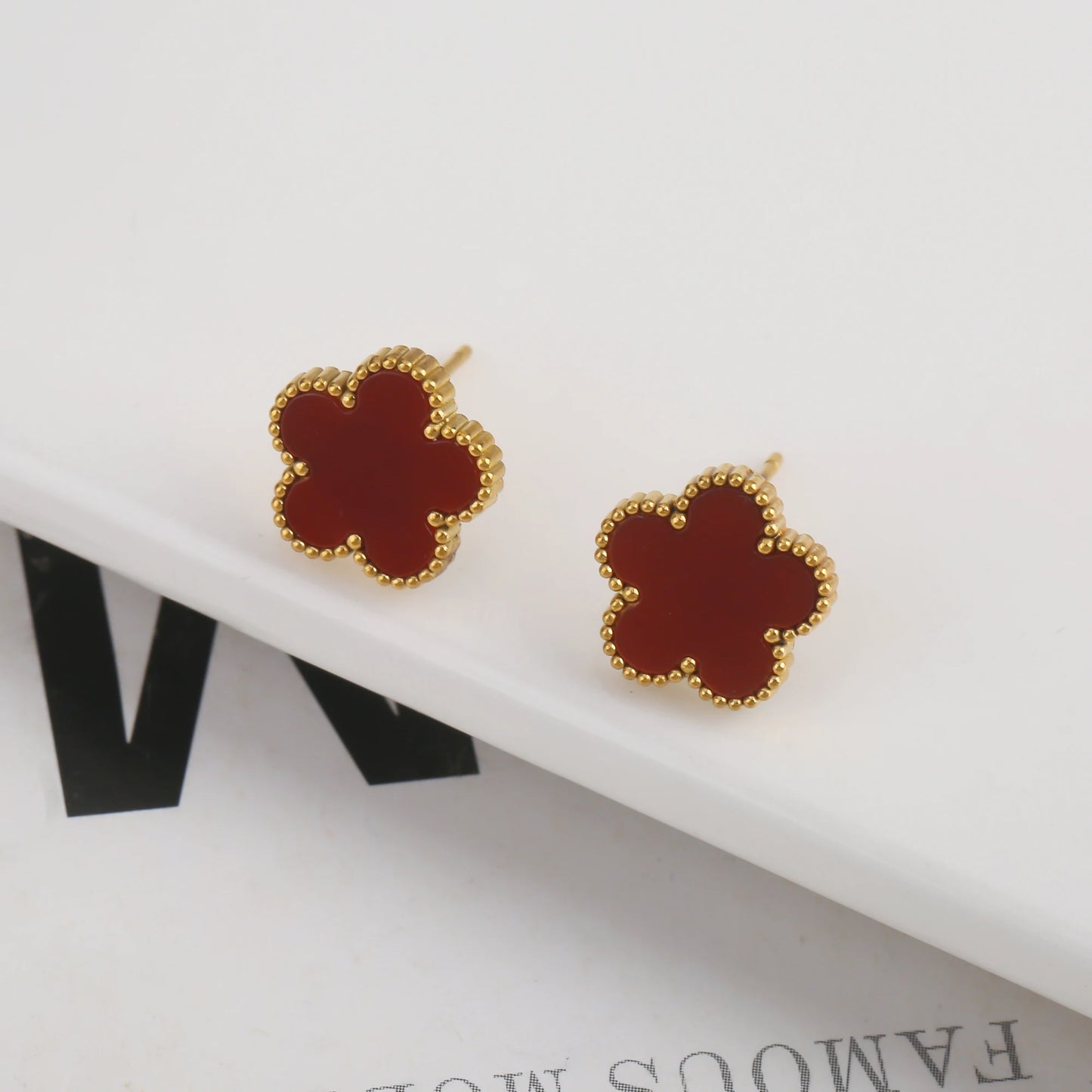 Van Cleef Leaf Earrings